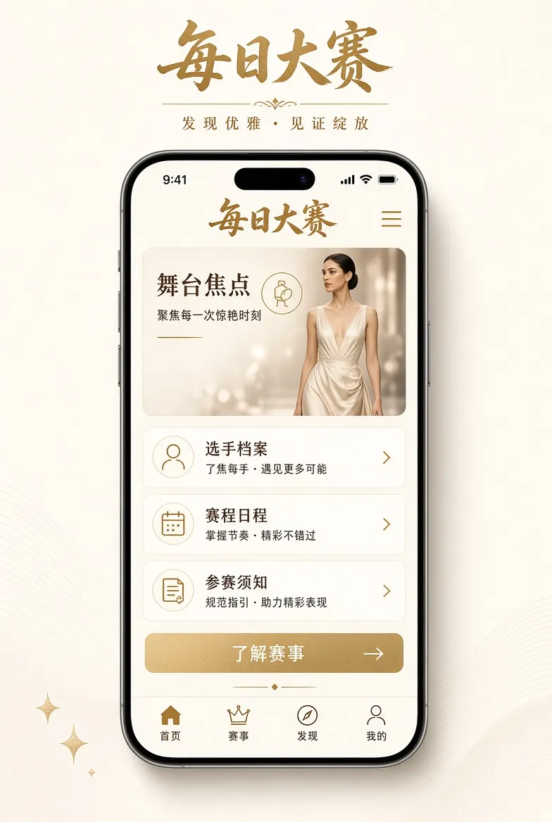 每日大赛移动端应用界面